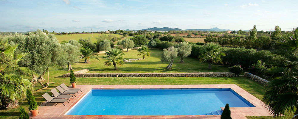 Finca Neubau Mallorca Pool